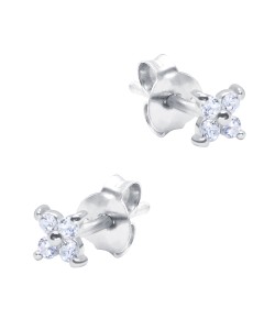 Shining CZ Crystal Silver Stud Earring STS-6158